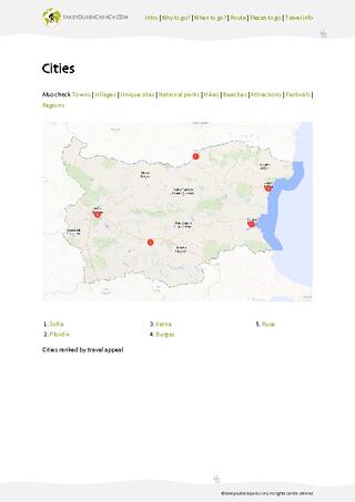 example page 3 from our offline Travel Guide for Bulgaria
