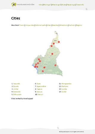 example page 3 from our offline Travel Guide for Cameroon