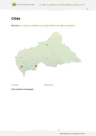 example page 3 from our offline Travel Guide for Central African Republic