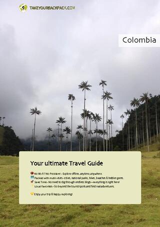 example page 0 from our offline Travel Guide for Colombia