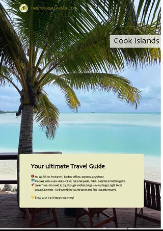 example page 0 from our offline Travel Guide for Cook Islands