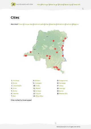 example page 3 from our offline Travel Guide for Democratic Republic of the Congo