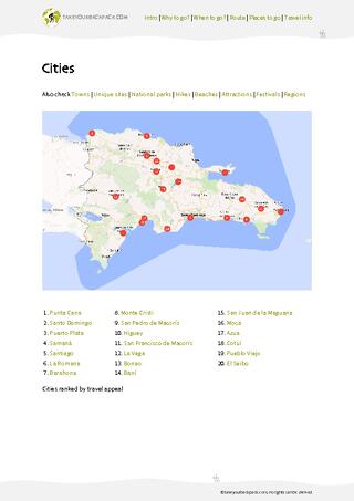 example page 3 from our offline Travel Guide for Dominican Republic