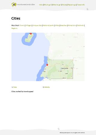 example page 3 from our offline Travel Guide for Equatorial Guinea