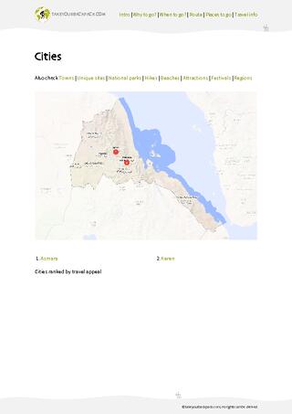 example page 3 from our offline Travel Guide for Eritrea