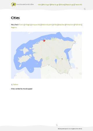 example page 3 from our offline Travel Guide for Estonia