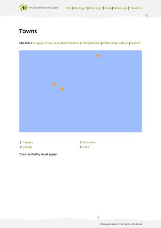 example page 3 from our offline Travel Guide for French Polynesia