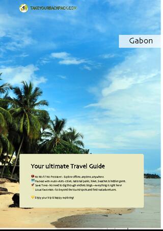 example page 0 from our offline Travel Guide for Gabon