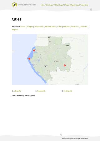 example page 3 from our offline Travel Guide for Gabon