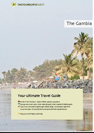 example page 0 from our offline Travel Guide for Gambia
