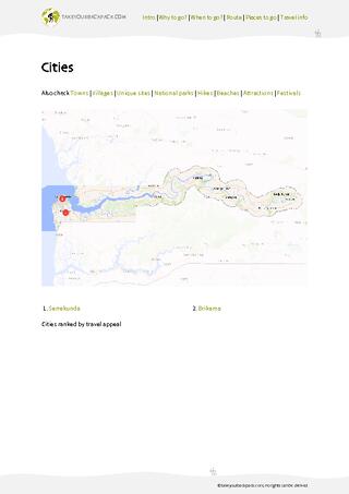 example page 3 from our offline Travel Guide for Gambia