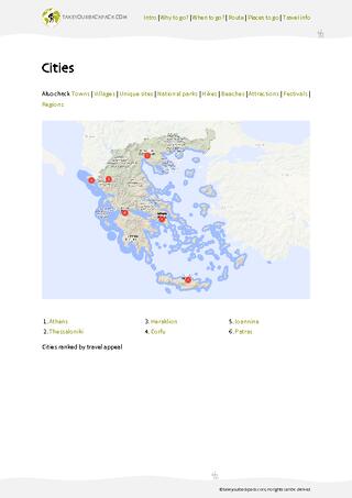 example page 3 from our offline Travel Guide for Greece