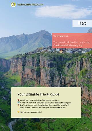 example page 0 from our offline Travel Guide for Iraq