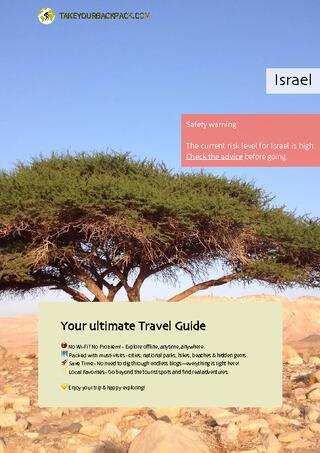 example page 0 from our offline Travel Guide for Israel