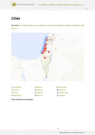 example page 3 from our offline Travel Guide for Israel
