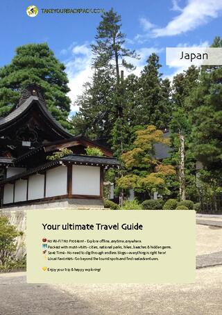 example page 0 from our offline Travel Guide for Japan