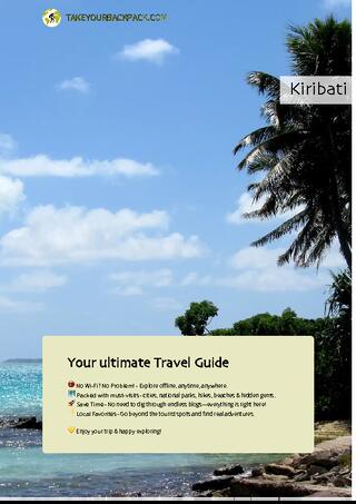 example page 0 from our offline Travel Guide for Kiribati