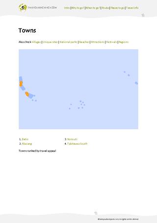 example page 3 from our offline Travel Guide for Kiribati