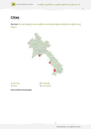 example page 3 from our offline Travel Guide for Laos