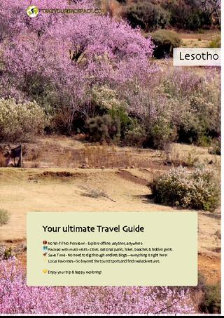 example page 0 from our offline Travel Guide for Lesotho