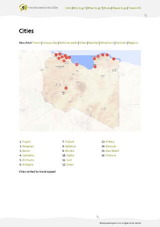 example page 3 from our offline Travel Guide for Libya