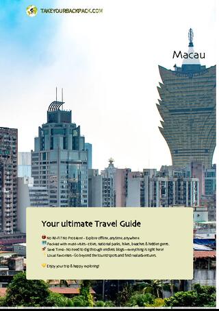 example page 0 from our offline Travel Guide for Macau