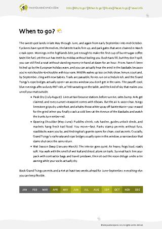 example page 1 from our offline Travel Guide for Madagascar
