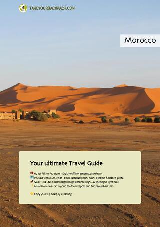 example page 0 from our offline Travel Guide for Morocco