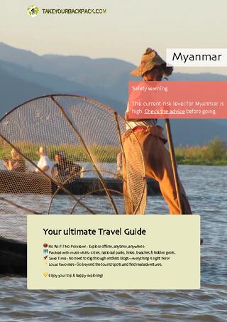 example page 0 from our offline Travel Guide for Myanmar
