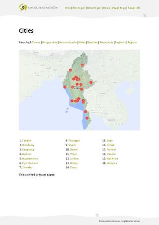 example page 3 from our offline Travel Guide for Myanmar
