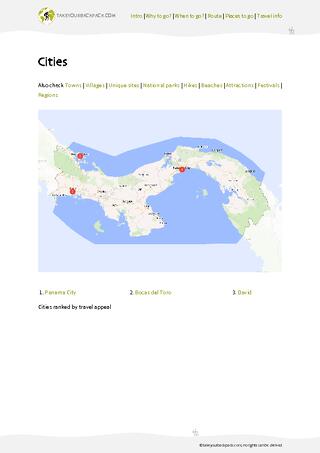 example page 3 from our offline Travel Guide for Panama
