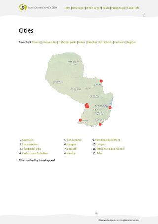 example page 3 from our offline Travel Guide for Paraguay