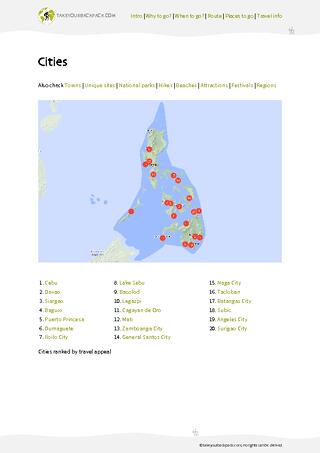 example page 3 from our offline Travel Guide for Philippines
