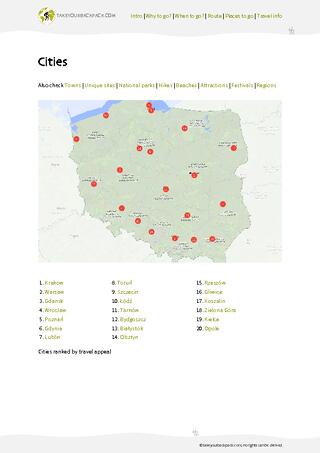 example page 3 from our offline Travel Guide for Poland