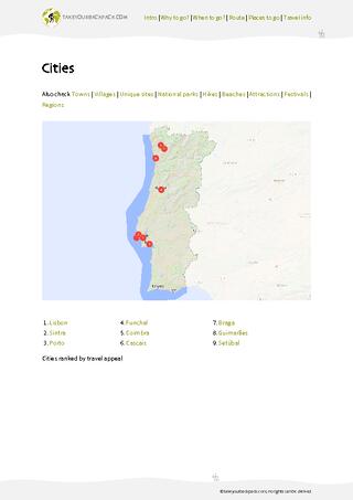example page 3 from our offline Travel Guide for Portugal