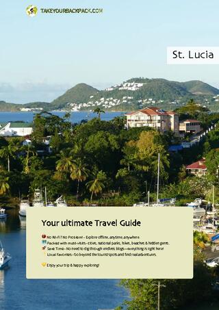 example page 0 from our offline Travel Guide for Saint Lucia