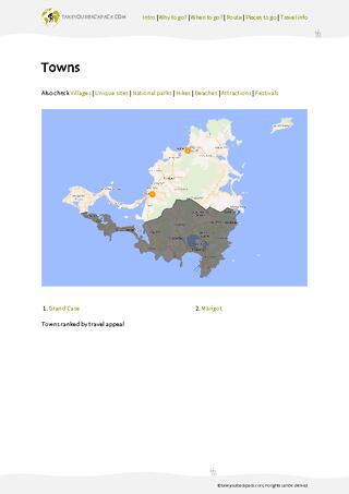 example page 3 from our offline Travel Guide for Saint Martin