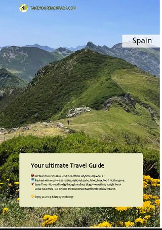 example page 0 from our offline Travel Guide for Spain