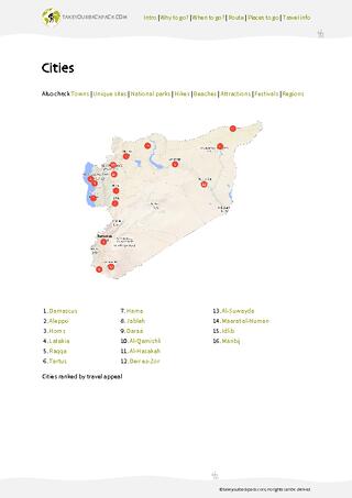 example page 3 from our offline Travel Guide for Syria
