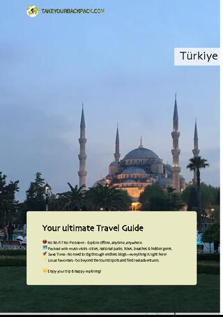 example page 0 from our offline Travel Guide for Türkiye