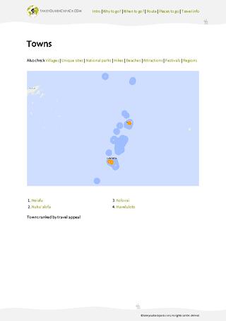 example page 3 from our offline Travel Guide for Tonga