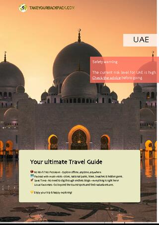 example page 0 from our offline Travel Guide for United Arab Emirates