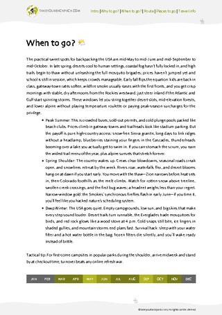 example page 1 from our offline Travel Guide for United States