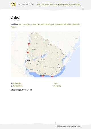 example page 3 from our offline Travel Guide for Uruguay