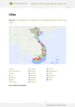 example page 3 from our offline Travel Guide for Vietnam