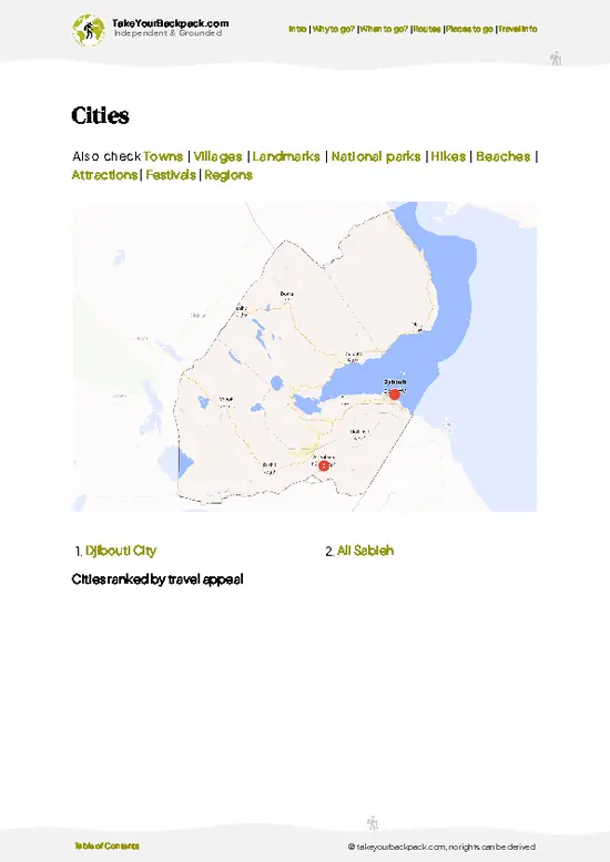 example page 6 from our offline Travel Guide for Djibouti