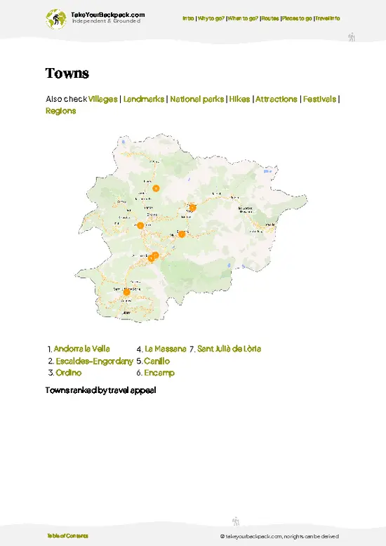 example page 6 from our offline Travel Guide for Andorra
