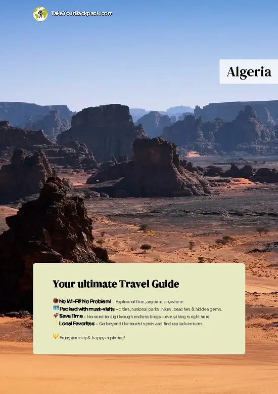 example page 0 from our offline Travel Guide for Algeria