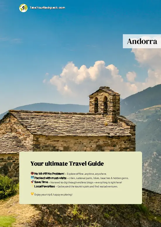 example page 0 from our offline Travel Guide for Andorra