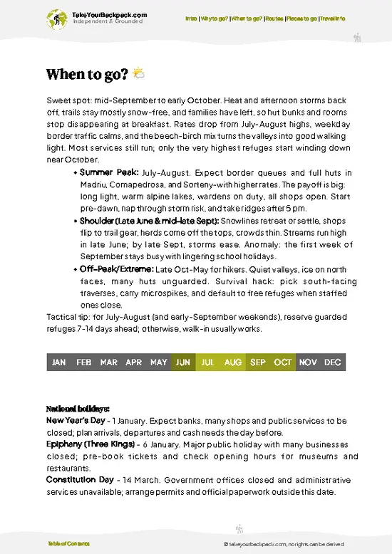 example page 3 from our offline Travel Guide for Andorra